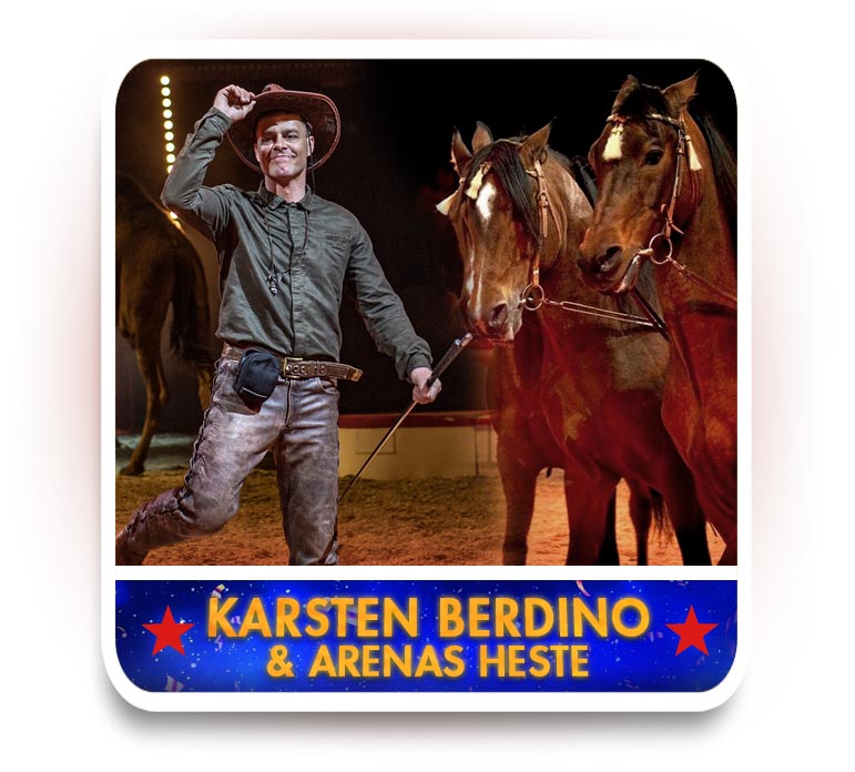 Karsten Berdino og Arenas heste
