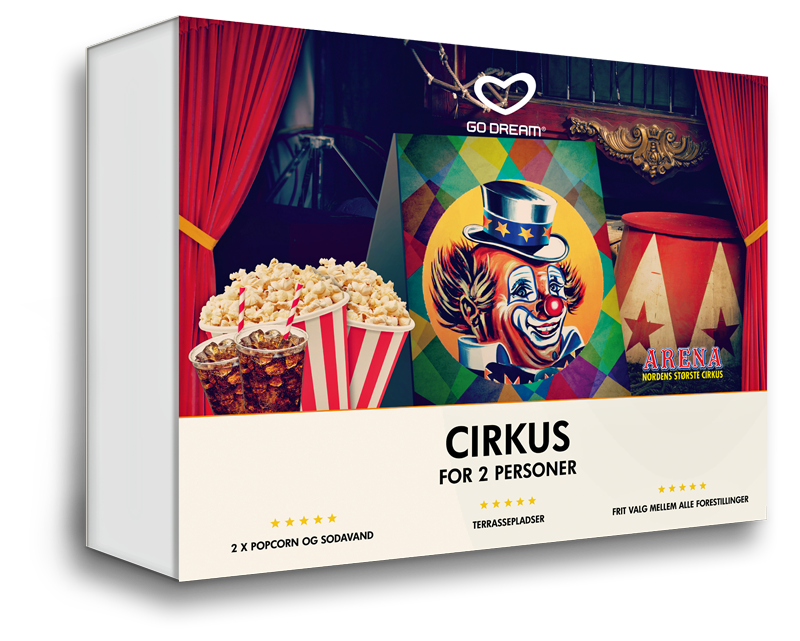 Gaveæske fra Go Dream og Cirkus Arena