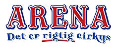 Cirkus Arena logo - blå tekst