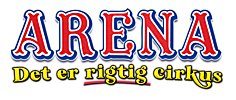 Cirkus Arena logo - gul tekst